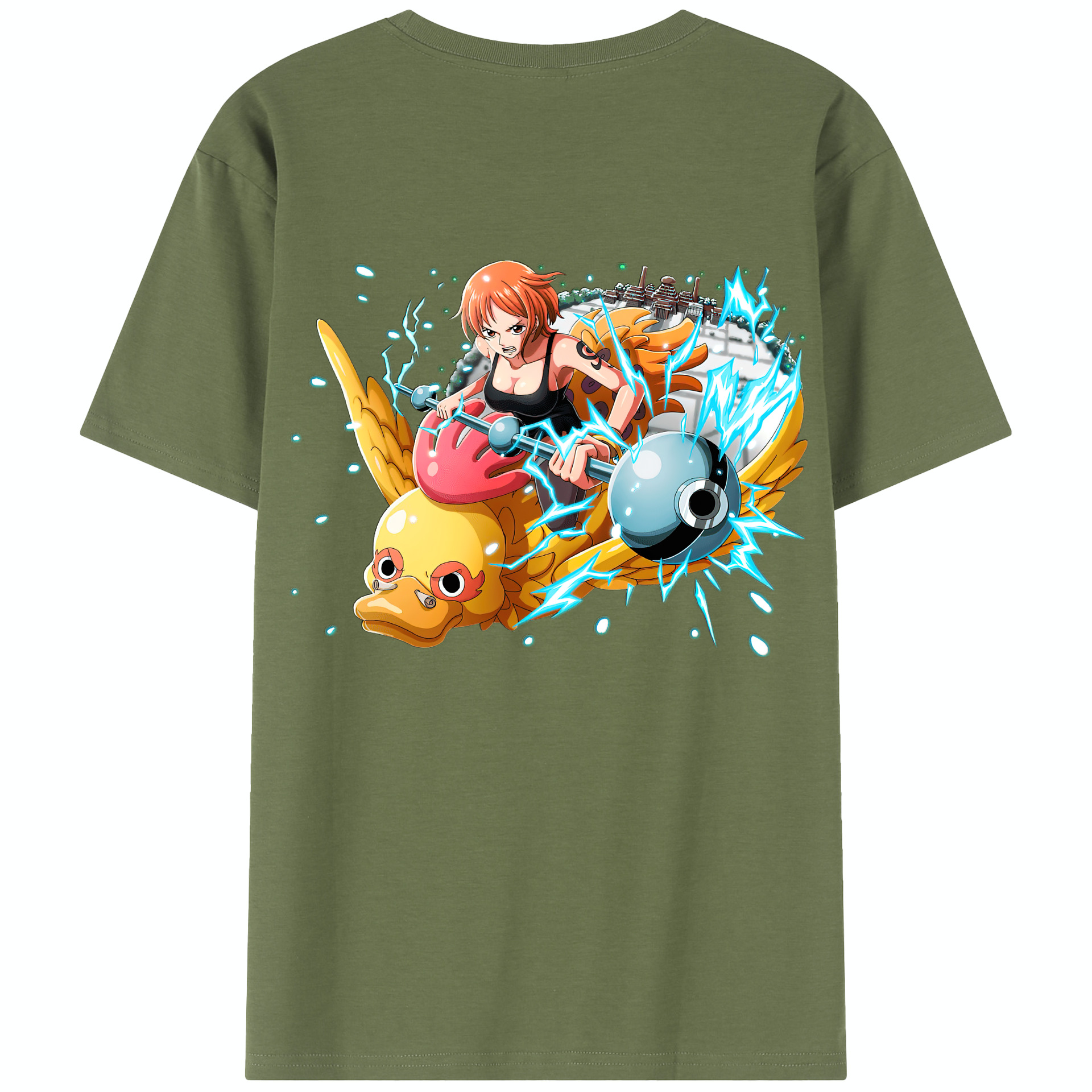 ワンピース ナミ ONE PIECE Nami 綿100％半袖Tシャツ（背面プリント）